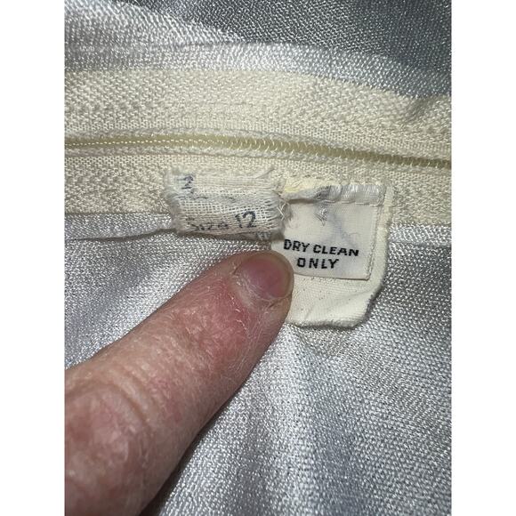 Vintage Jumpsuit Womens Large 12 Super Wide Flare Maxi Charlie's Angels Disco - Picture 9 of 10